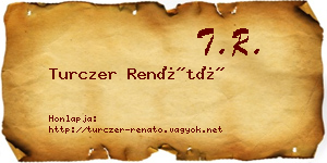 Turczer Renátó névjegykártya
